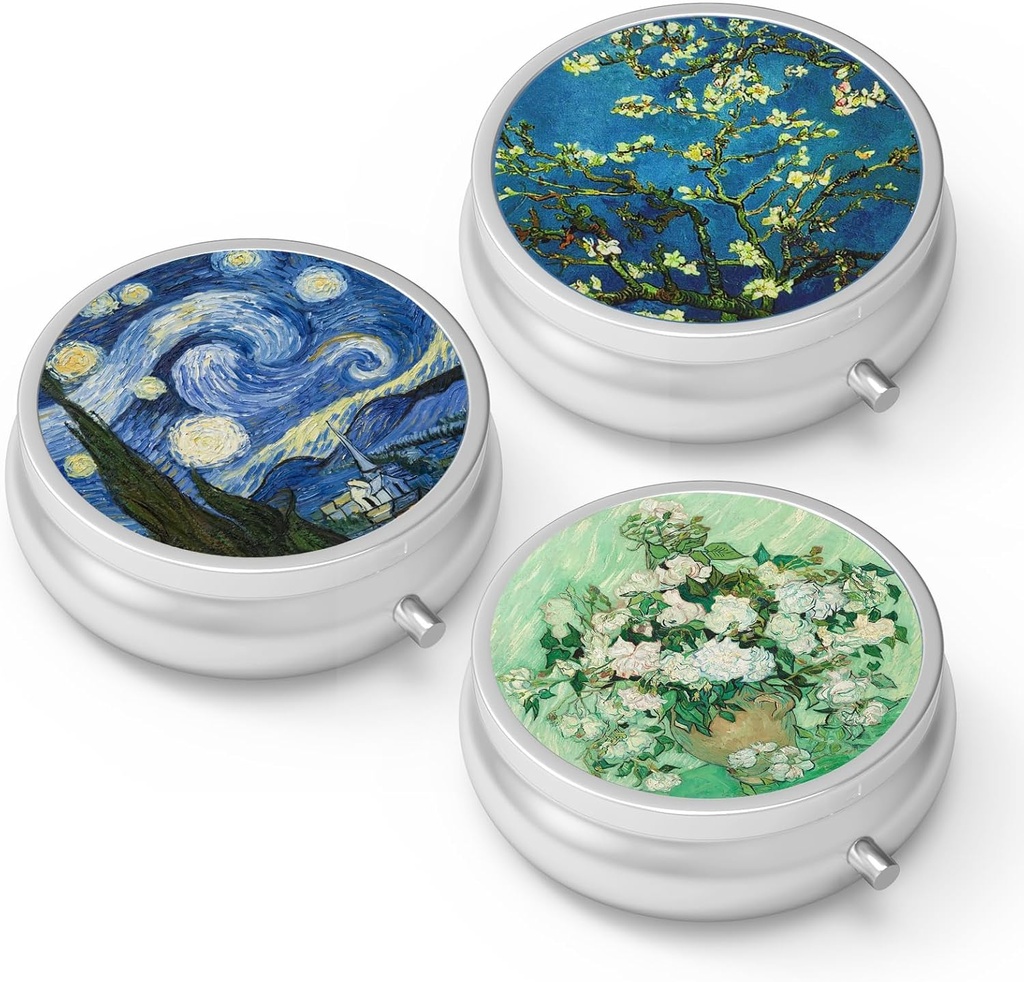 Pill Box 3 Segment Lille Pill Case, Portable for Pocket eller Purse Pill Organizer Pill Container Holder til at holde vitaminer, medicin, fiskeolie og kosttilskud (3PCS)