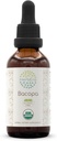 HerbEra Bacopa B60 USDA Organic Tincture ttesmå 124; Alkohol- fri ekstrakt, højpotens herbal dråber, afslapning, positiv kognitiv effekt; Certified Organic Bacopa (Bacopa Monnieri) Tørret urt (2 fl oz)