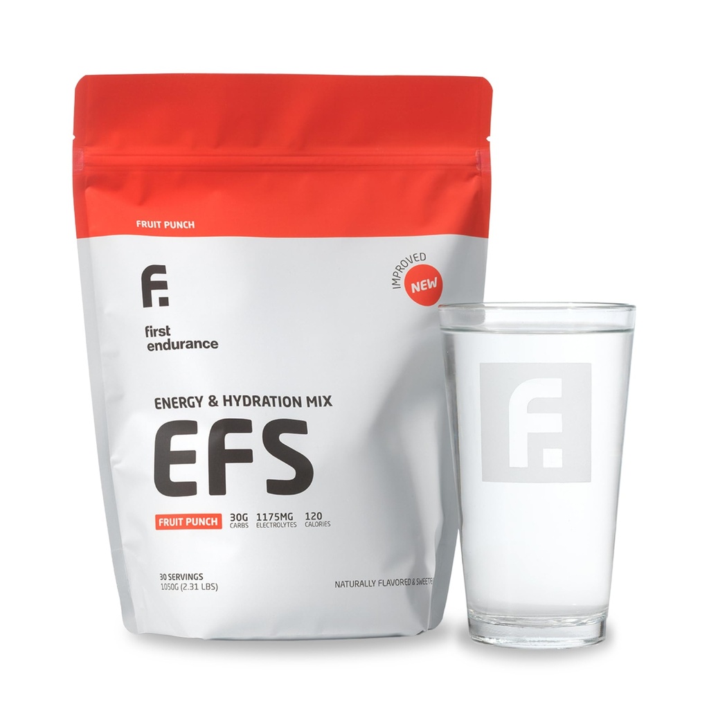 EFS Hydration & Endurance Drink Mix - Premium Kulhydrater til energi & ydeevne, Elektrolytter til hurtig rehydrering & Løbetræning, Cykling og Triathlon Nutrition Mea124; Isotonic Energy Fuel 124; Frugt Punch