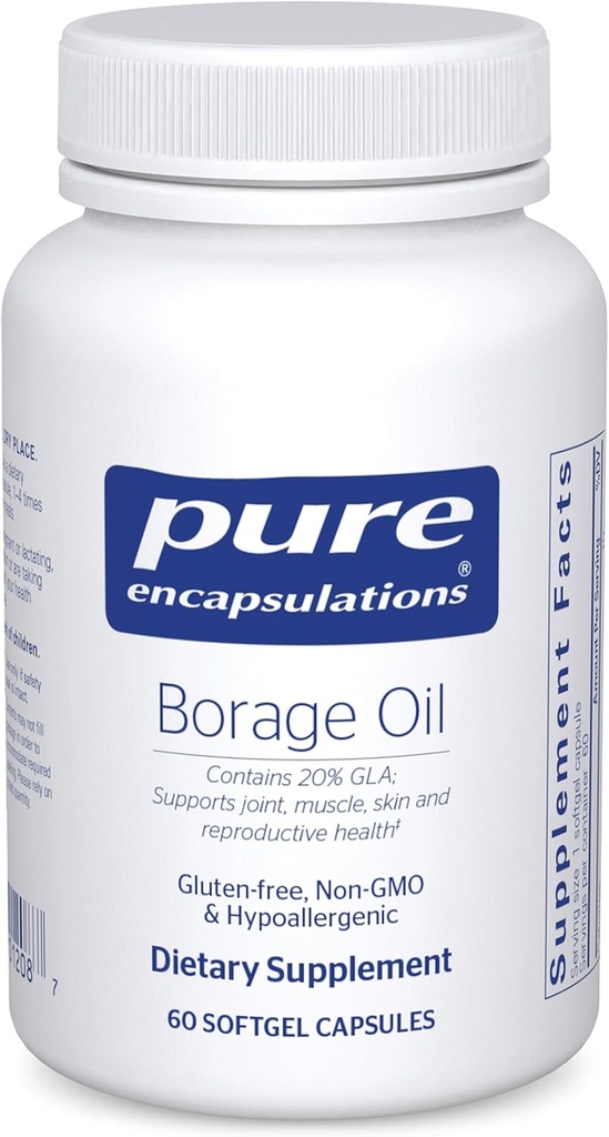 Rene indkapslinger Borage Oil against 124; Hypoallergifremkaldende Kosttilskud