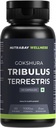 Wellness Tribulus Terrestries (Gokshura) - Natural Support for Energy, Performance & Stamina & Muscle Growth - 1000 mg, 60 Veg kapsler