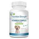 Vitamin K til hunde, Vitamin K1 & K2 (MK4 & MK7) + Vitamin D3, Hjælp med at vedligeholde stærke knogler, Fremme sundt hjerte, Boost immunsystem, Support Muskelfunktion, 120 tyggetabletter