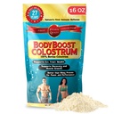 BodyBoost Whole Colostrum, 100% Bovine Colostrum Powder, Immunbooster med immunoglobulin & Lactoferrin, Græs Fed Colostrum til Gut Health, 16 oz