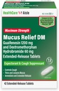 HealthCareAisle Guaifenesin 1200 mg Dextromethorphan Hydrobromide 60 mg Extended Release Tablets - 42 Count - Mucus Relief Expectorant and Cough Suppressant Formulated for Chest Congestion Relief