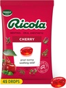 Ricola Cherry Throat Drops, 45 Greve, Daily Drops For Lækker Halsen Forfriskning, Oral Anestisk, Naturlig Smagsfyldt