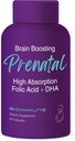 Ultra Strength Bio- Tilgængelige prenatale vitaminer til kvinder, naturligt occurring Methylerede Folate Folinsyre, DHA Omega 3. Understøtter Brain Development, Sund Føtale Udvikling