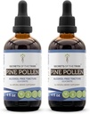 Secrets of the Tribe Pine Pollen Alcohol- Free Tincture (Glycerite) 697 mg Wildcrafted Pine Pollen (Scots Pine, Pinus sylvestris) Tørret Pollen (2x4 Fl Oz) Testosteron Support Supplement