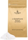 PURE ORIGINALSKE INGREDIENSER L- Glutathion Powder (8 oz) Reduceret, Altid Pure, Lab Verified Supplement