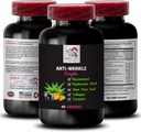 Aloe Vera Leaf Benefits - Anti-Wrinkle Complex - Smooth Complexion, Turmeric Power, Anti-Wrinkle Action, Glycine Support, Beauty Support, Natural Ingredients, Flawless Finish 1 Bottle 60 Capsules