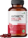 Futurebiotics Antarctic Krill Oil 1000mg with Omega-3s EPA, DHA, Astaxanthin and Phospholipids - 100% Pure Premium Krill Oil Heavy Metal Tested, Non GMO – 250 Softgels (125 Servings)