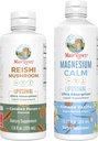 MaryRuth Organics Reishi Liposomal (Candied Pecan) & Magnesium (Almond Vanilla) | Clean Label Project Verified® | Vitamins for Immunity, Calm, & Overall Wellness | Vegan, Non-GMO, Gluten-Free