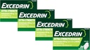 Extradrin Extra Strength, Acetaminophen, Aspirin (NSAID) og Koffein, 24 ct (pakning med 4)