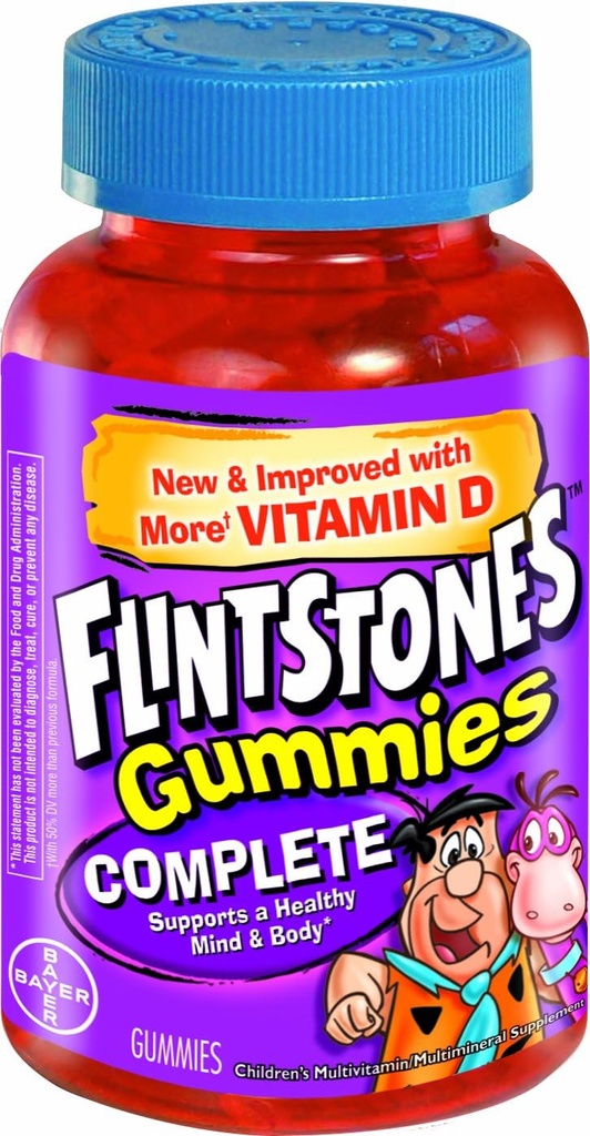 Flintstones Children 's Complete Multivitamin Gummies, 60 Greve (pakke med 3)
