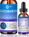 Glucosamin Chondroitin Liquid Drops 2000mg, Liposomal Glucosamin Chondroitin MSM, Chondroitin & Glucosamin Nutritional Supplements w / Gurkemeje Extract, Hyaluronsyre, Quercetin & Bromelain