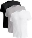 BOMBOO COOL Herreunderskjorter Fugtighed- Wicking Crewneck T Shirts, Breathable Stretch Soft Tees for Mænd, 3 eller 6 Pack
