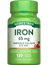 Nature 's Truth Iron Supplement- 124; 65mg - 124; 120 tabletter - 124; 325mg - Ferro- sulfat - 124; Non- GMO & Gluten Free Pills