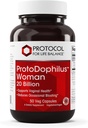 PROTOKOL FOR LIV BALANCE Proto Dophilus Woman - 20 milliarder - Probiotika til Gut Health - Support Vaginal Health & Bloating Relief - Vegan & Kosher - 50 Veg kapsler