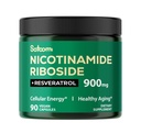Satomi NAD tillæg med Liposomal Nicotinamid Riboside 900 mg NR, Resveratrol, Quercetin - 90 Tæl