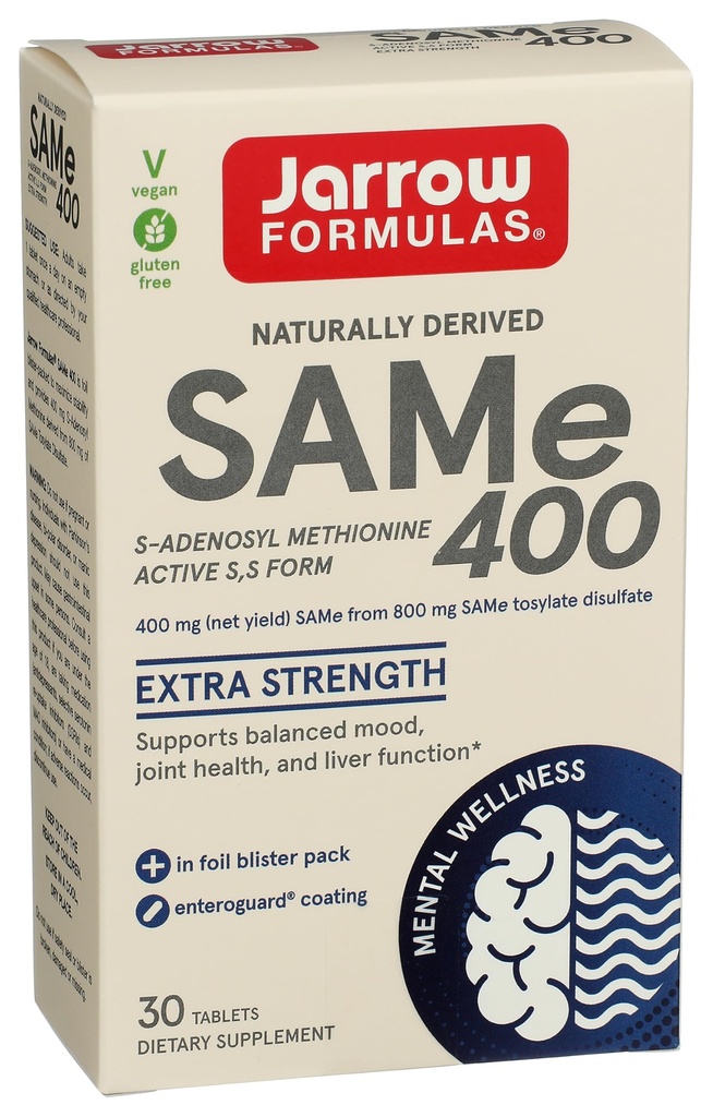 JARROW FORMULAS Sam- E 400 MG, 30 CT