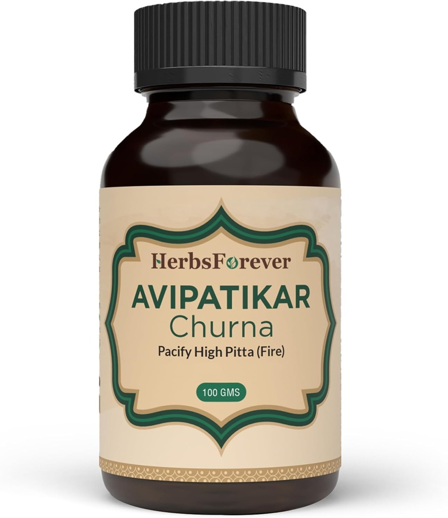 Herbsevery- Avipatikar Churna against 124; Ayurvedic Herbal supplement til fordøjelsesstøtte & Gut Health against 124; Non- GMO, Vegan against 124; Traditional Formel