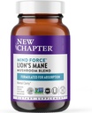 Nyt kapitel Lions Mane + Reishi Mushroom - LifeShield Mind Force for Mental Klarhed med Organic Reishi Mushroom + Vegan + Non- GMO, Nootrope Ingredients - 60 ct