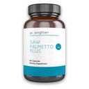 Dr. Brighten Saw Palmetto Plus - Natural Dietary Supplement for Kvinder - PCOS støtte til at forhindre hårtab Acne Oliy Skin