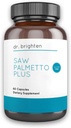 Dr. Brighten Saw Palmetto Plus - Natural Dietary Supplement for Kvinder - PCOS støtte til at forhindre hårtab Acne Oliy Skin