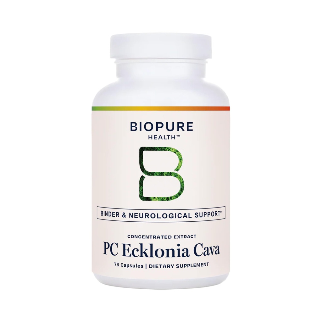 BioPure PC- Ecklonia Cava - Potent Brown Algae Botanisk ekstrakt rig på polyphenoler og 71 trace mineraler, der understøtter neurologisk funktion, cirkulation, og samlede wellness - 75 vegetabilske kapsler