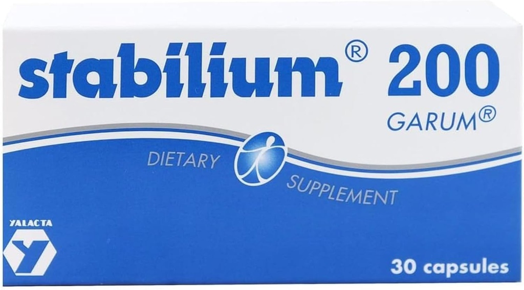 Allergy Research Group Stabilium 200 - Natural Sleep Aid for voksne uden melatonin, Nighttime Calm Support Supplement til at slappe af, Deep Restaured Sleep Support - 30 Kapsler (pakke med 1)