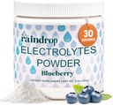 Elektrolyter Pulver, Blåbær Flavor - Ingen tilsat sukker hydrering drik blanding - Gluten fri med kalium citrate- Sport hydrering