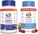 MaryRuth Organics Elderberry Gummies for immunsupport (Sugar Free) & Vegan Vitamin C Gummies Bundle Buddy 124; Understøtter immunfunktion ekskl. 124; Formel til at understøtte den samlede sundhed for voksne & børn
