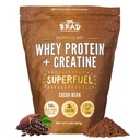 B.rad Superfuel - Græs Fed Whey Protein Isolate Boostet med Creatin Note 124; Farm-Fresh, Easy- to- Digest, Clean Ingredients