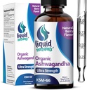 Ashwagandha KSM 66 Drops, 2000mg Natural Berry Flavor - Ashwagandha Kosttilskud til kvinder, Ksm- 66 Ashwaganda ekstrakt for immunforsvar, ydeevne, hjerte sundhed - 60 Servering