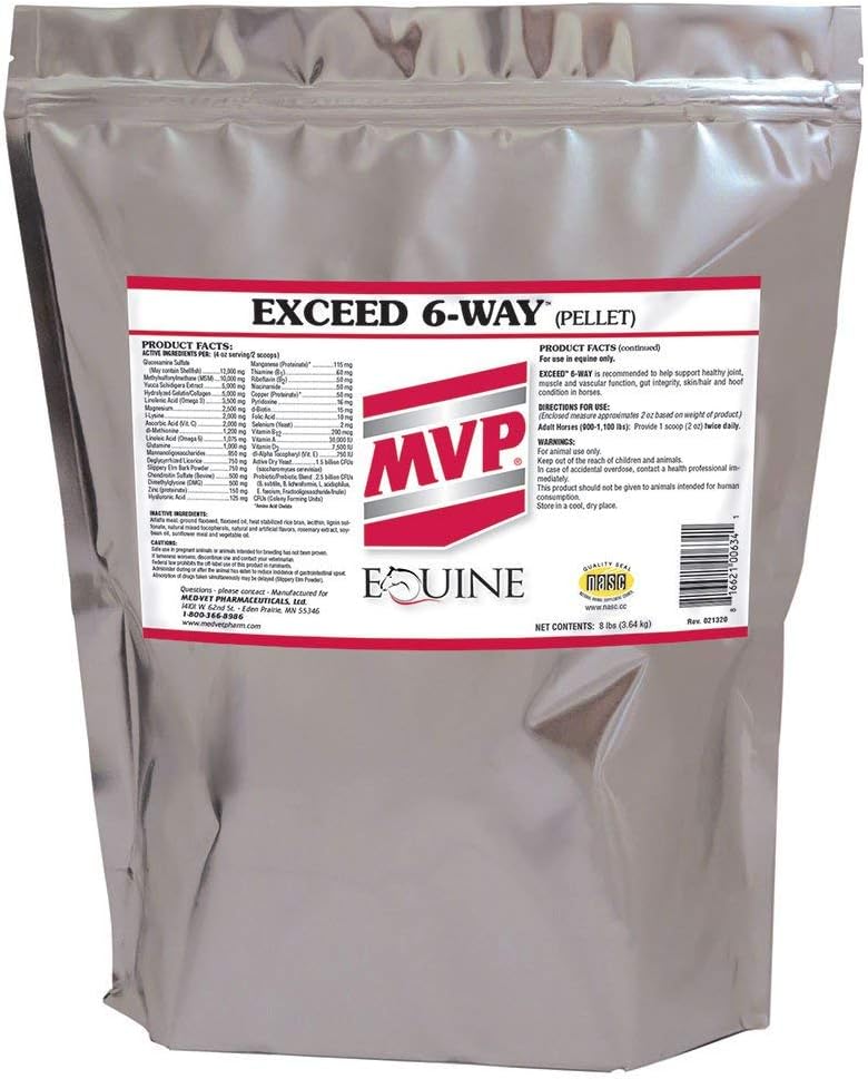 Med Vet Overskrides 6 Way Pellets, 8 Pounds
