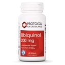 PROTOKOL FOR LIV BALANCE Ubiquinol 200mg - Biotilgængelig CoQ10 Softgels - Heart Health Support - Oxidative Stress Quencher - Soy Free & Dairy Free - 60 Softgels