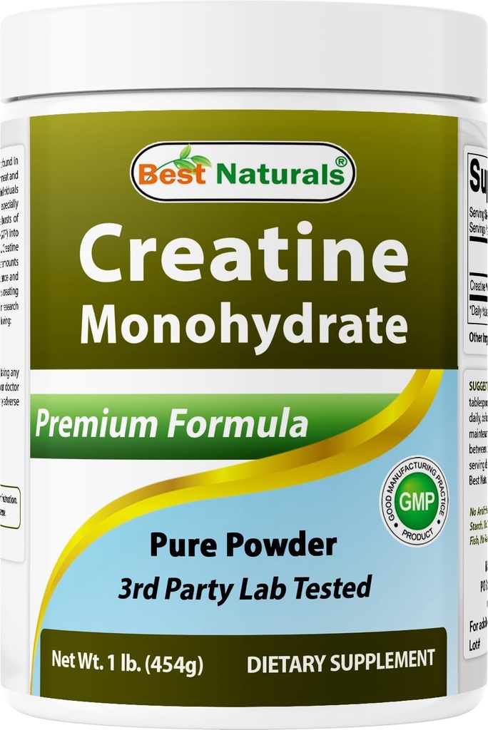 Bedste Naturals Creatinine Monohydrat 1 Lb Pure Powder (1 LB (pakning med 1))