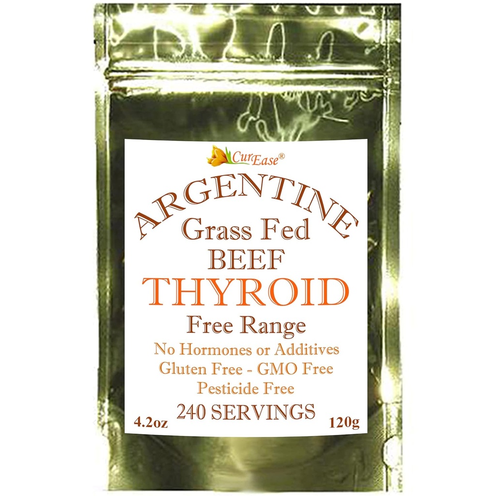 Beef Thyroid Powder - Græs Fed & Færdig Argentine (4.2oz)