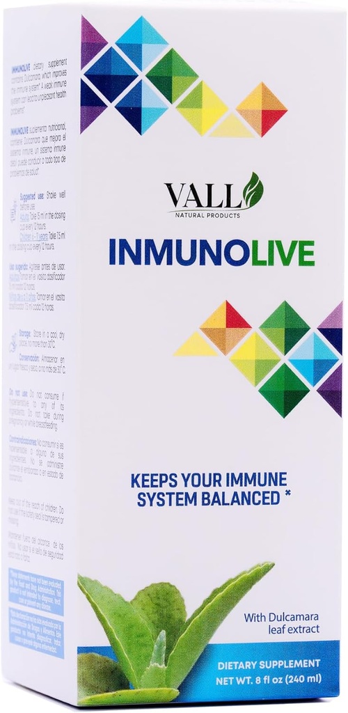 Vall- immunlever - Alfalfa og Dulcamara oral opløsning - 8 fl oz (240 ml) Flaske - Natural Dulcamara & Alfalfa ekstrakt antioxidant Support - Målt flydende dosis med 24 måneders holdbarhed