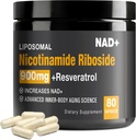 NAD + tillæg - NAD + med Nicotinamid Riboside (NR) og Resveratrol Quercetin 900mg, USA- 063- 0911XL- 115NAD