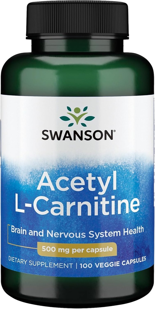 Acetyl L- Carnitin 500 mg 100 Caps by Swanson Premium