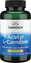Acetyl L- Carnitin 500 mg 100 Caps by Swanson Premium