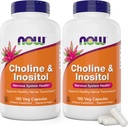 Nu Cholin & Inositol, 180 vegetariske kapsler (pakke med 2)