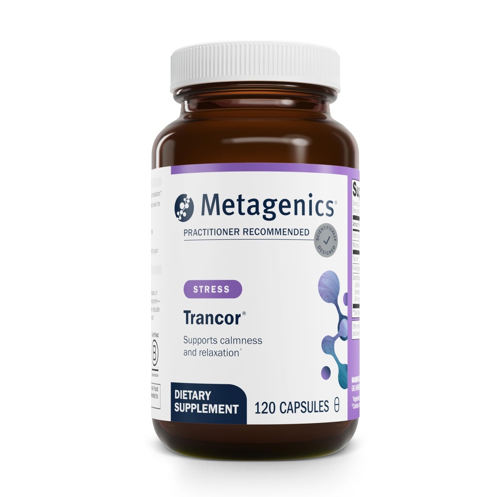 Metagenics Trancor, Glutamate & GABA Balance Supplement med NAC og Taurine til at hjælpe med at fremme Calmness - 120 Kapsler, 60 Servere