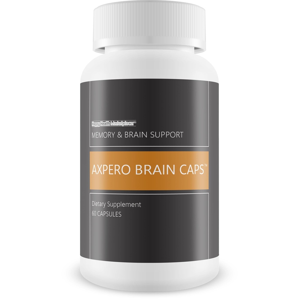 Axpero Brain Caps - vores bedste hukommelse hjerne support supplement til kvinder & mænd - Axpero oral hukommelse supplement til hjerne - hjerne kosttilskud til hukommelse og fokus - hukommelse vitaminer hjerne hukommelse støtte