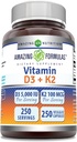 Amazing Formulas Vitamin D3 5000 IE med vitamin K2 100 Mcg