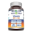Amazing Formulas Vitamin D3 5000 IE med vitamin K2 100 Mcg
