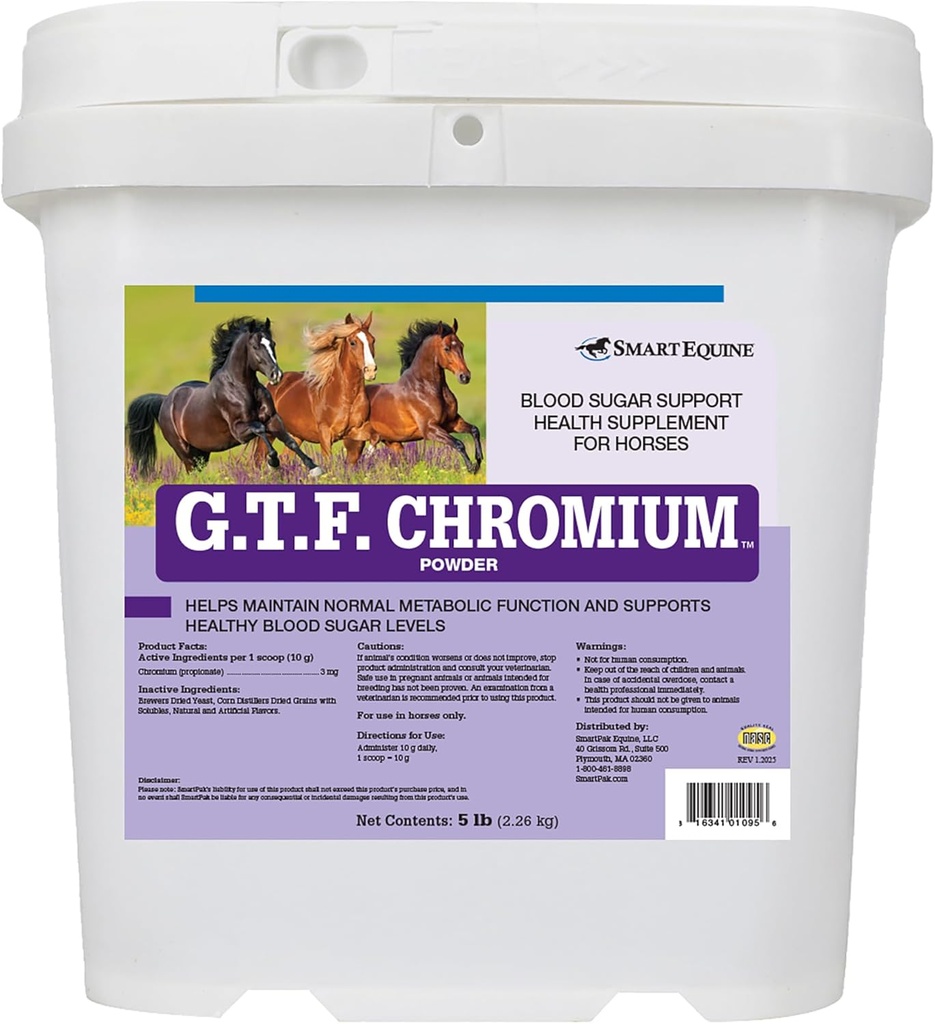 GTF Chrom ® Powder Note 124; Horse Metabolic Supplements, Understøtter Metabolic Function