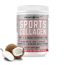 Sports Collagen Electrolytes Powder, 12.42 oz - Græs Fed Bovine & Wild Fish Hydrolyzed Type I, II, III Multi Collagen Peptider til Electrolyte Drinks, Unflavored Protein Powder med BCAA, Magnesium