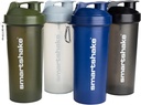 Smartshake Lite 4- Pack Protein Shaker Flaske 1000 ml ttesmå 124; 34 oz - Læbefast Screw- on Lid - BPA Free - Unisex - Mist Gray, Army Green, Black, Navy Blue