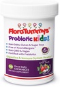 FloraTummys Kids Chewable Probiotic Prebiotics: Non- Dairy, Gluten & Sugar- Free, Peanut & Soy Free, Non- GMO, Tested & Free of Food Allergens, Vegan, Kosher, Berry Flavor (1 flaske)